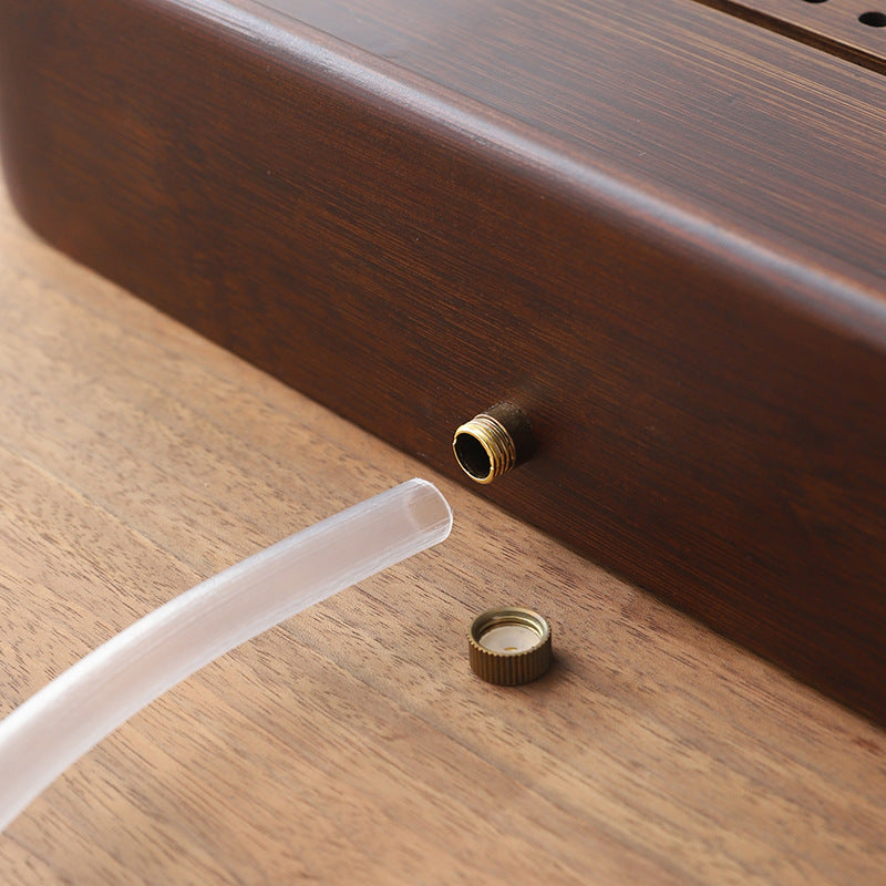 Chinese Bamboo Square Tea Tray With Drainage|Gong Fu Tea Tray - TeaCeremonyLife