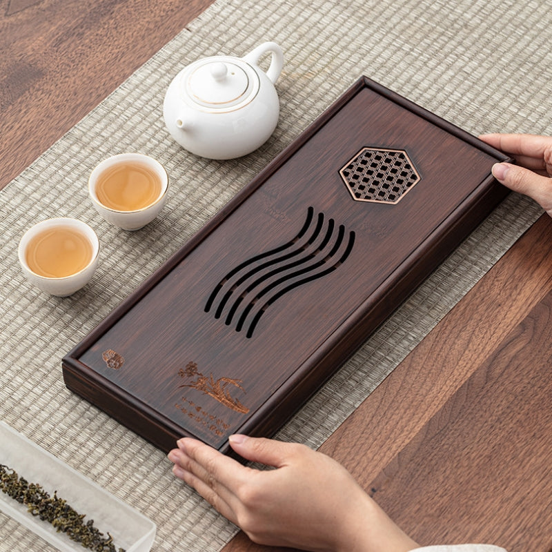 Bamboo Gong Fu Tea Tray with Water Storage