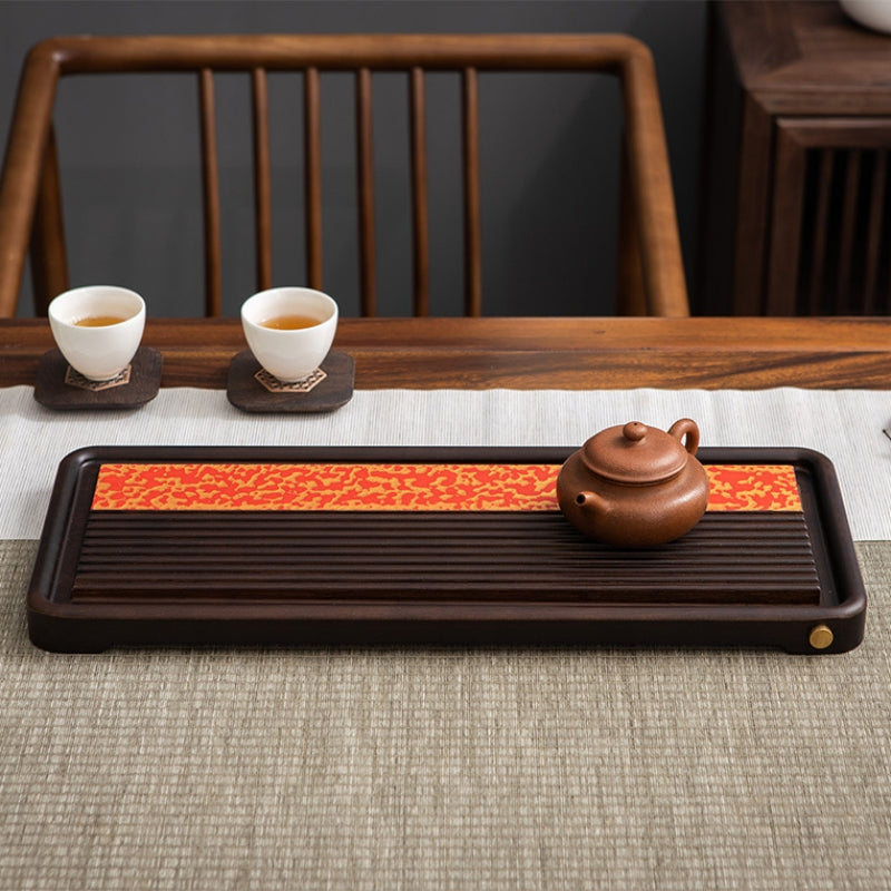 Wood Gongfu Tea Tray with Drainage|Chinese Kung Fu Tea Tray - TeaCeremonyLife