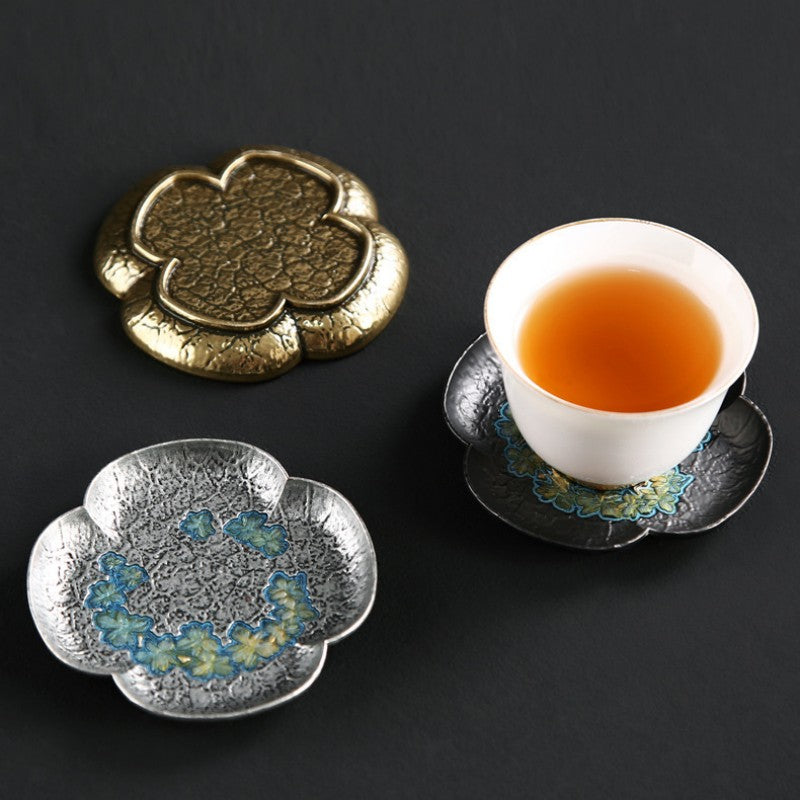 Elegant Enamel Alloy Tea Coaster|Coffee Coasters|Tea Accessories