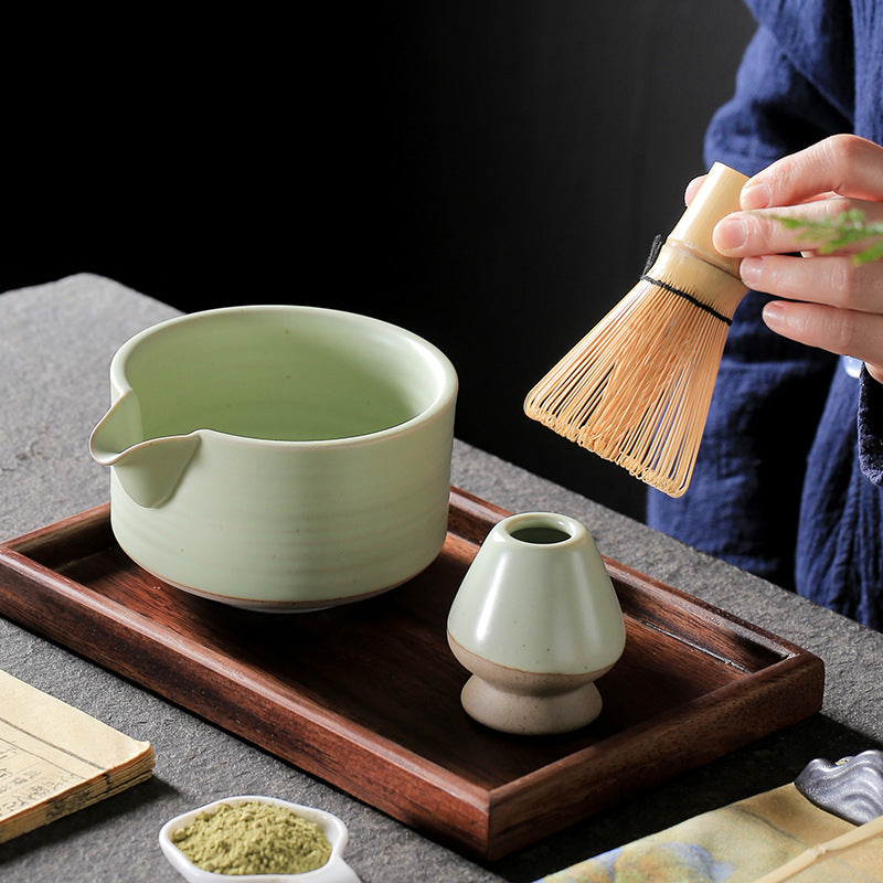 Ceramic Matcha Tea Set with Spout|Japanese Tea Set - TeaCeremonyLife