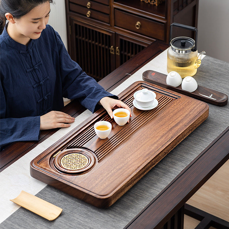 Solid Wood Tea Tray Drainage|Chinese Gong Fu Tea Tray - TeaCeremonyLife