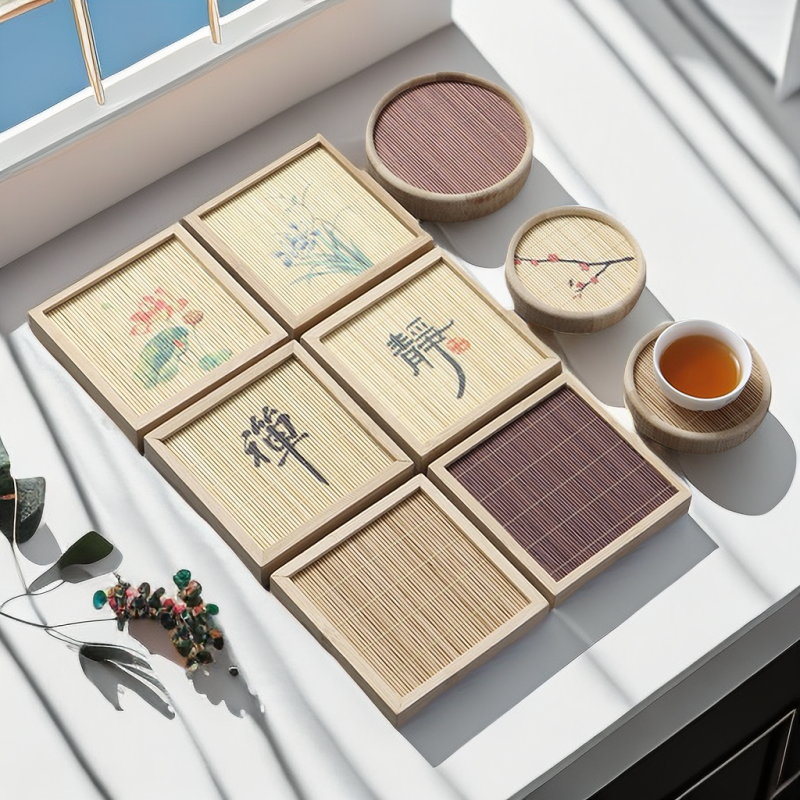 Bamboo Tea Coasters|Coffee Coasters|Tea Accessories - TeaCeremonyLife