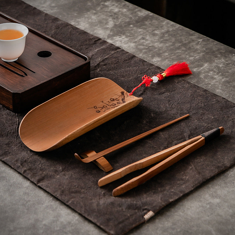 Natural Bamboo Tea Spoon Tea Ceremony Set|Bamboo Tea Accessories - TeaCeremonyLife