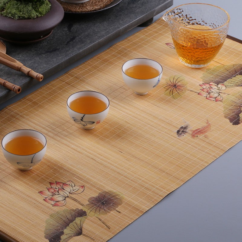 Bamboo Tea Table Mats|Table Cloth|Table Runner|Tea Accessories - TeaCeremonyLife