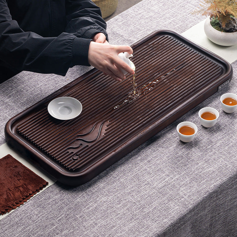 Chinese Wood Tea Tray with Drainage|Gong Fu Tea Tray - TeaCeremonyLife