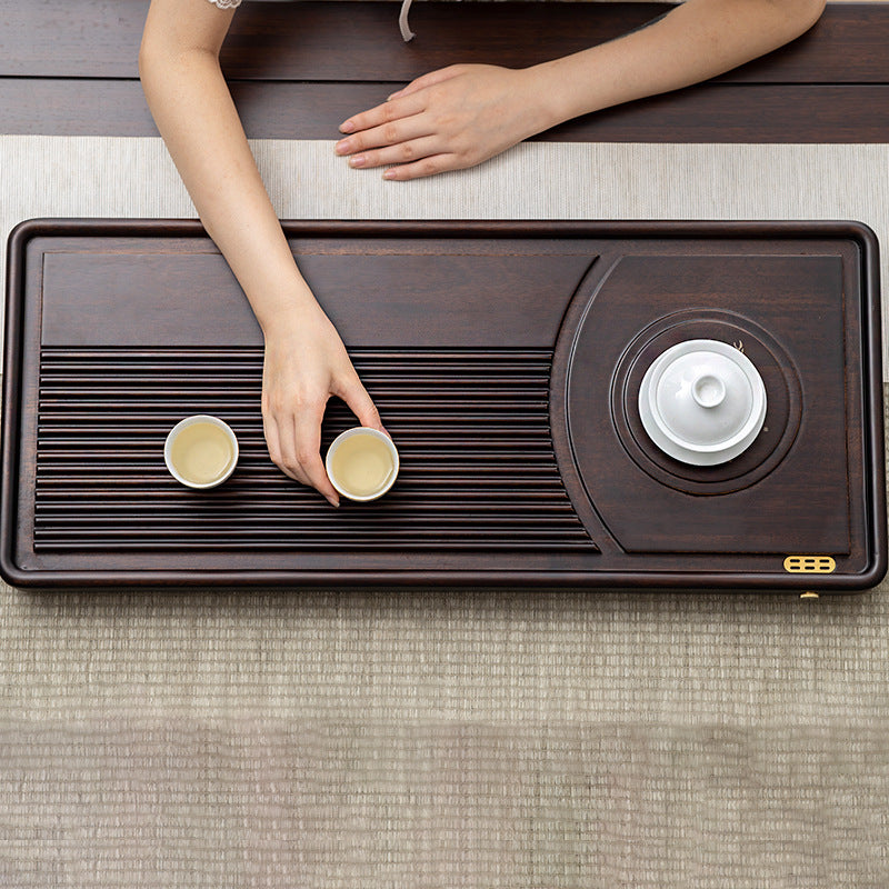 Solid Wooden Tea Tray with Drainage|Gong fu Tea Tray - TeaCeremonyLife