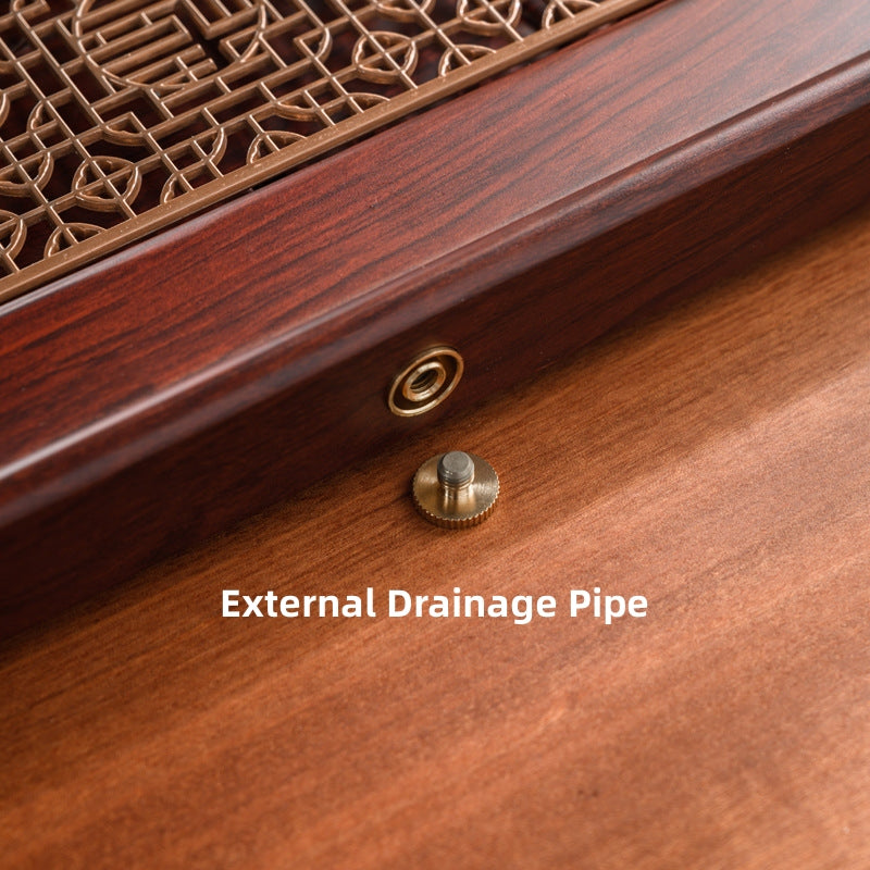 Chinese Wood Tea Tray with Drainage|Gong Fu Tea Tray - TeaCeremonyLife