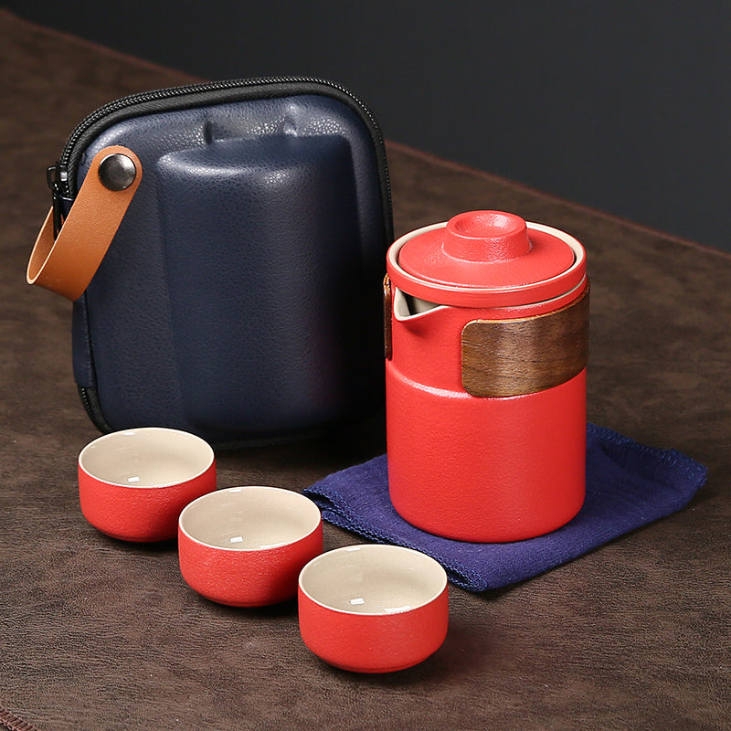 Ceramic Gaiwan Tea Set With 3Cups And Sets 300ml - TeaCeremonyLife