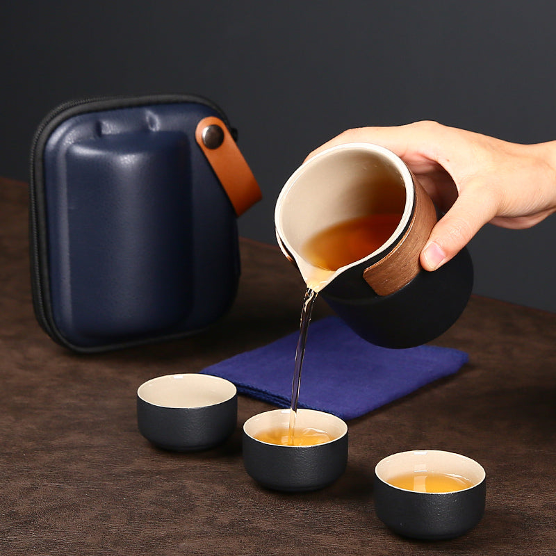 Ceramic Gaiwan Tea Set With 3Cups And Sets 300ml - TeaCeremonyLife