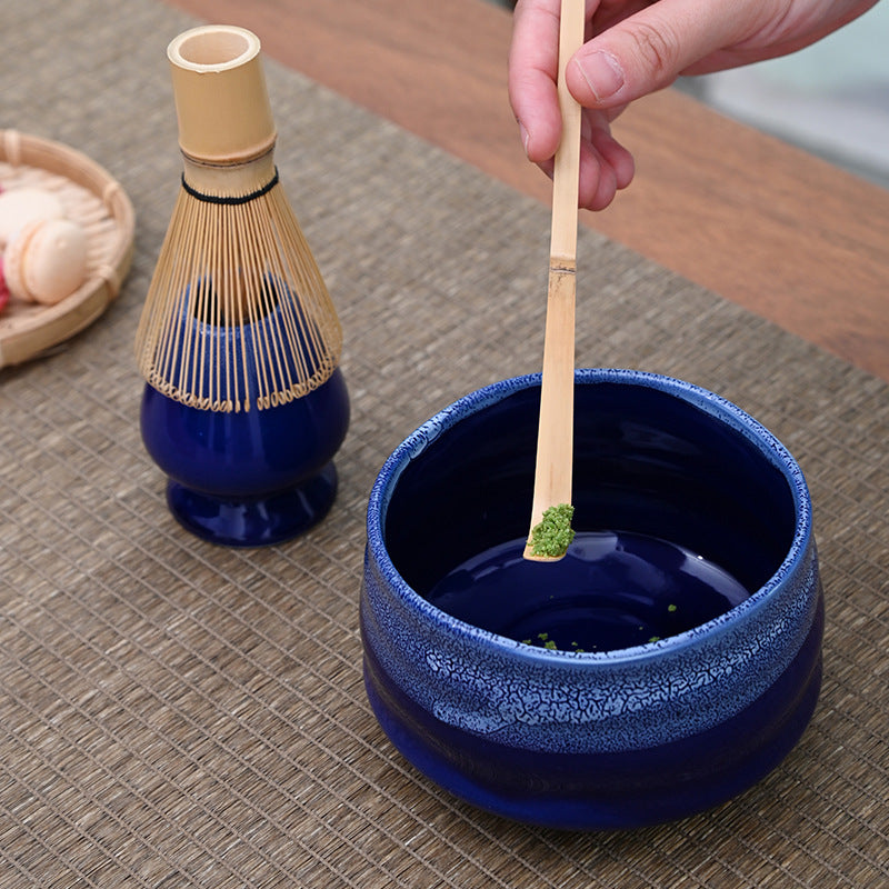 Ceramic Matcha Set with Bamboo Whisk|Japanese Tea Set - TeaCeremonyLife