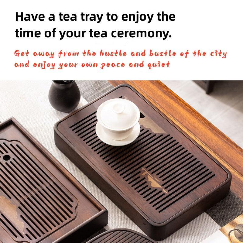 Wooden Tea Tray With Water Storage|Gong Fu Tea Tray - TeaCeremonyLife