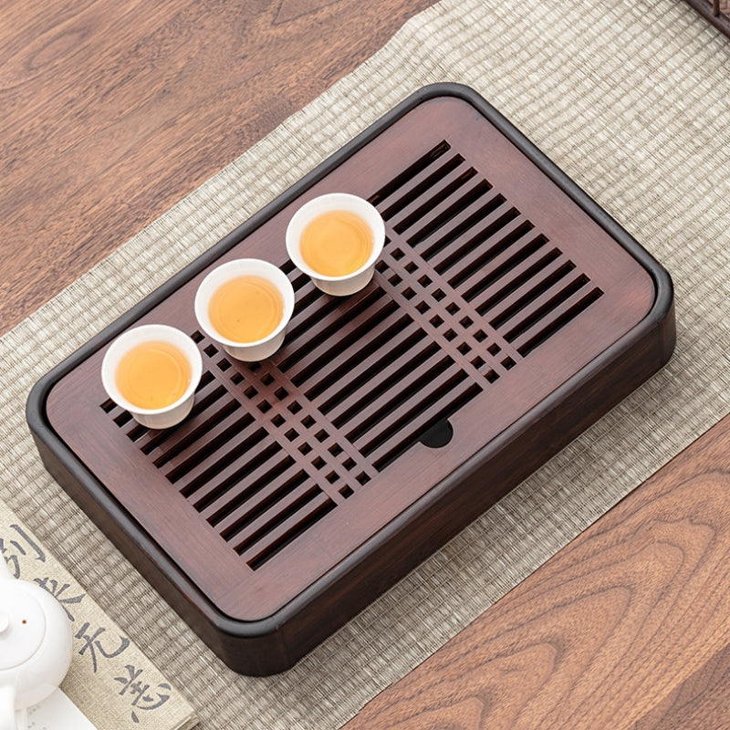 Solid Wood Gong Fu Tea Tray with Water Storage|Chinese KungFu Tea Tray - TeaCeremonyLife