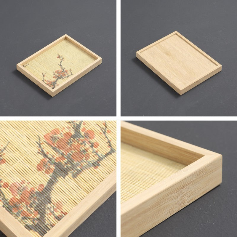 Chinese Bamboo Tea Tray|Service Tray|Kitchen Storage Tray|Storage Tray|Home Decor