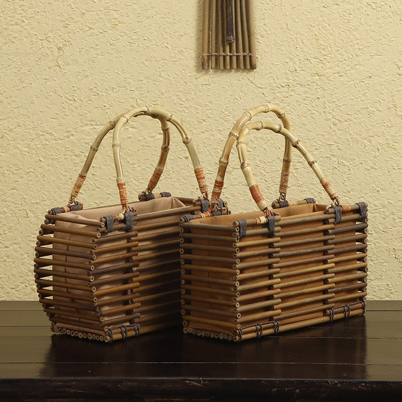 Handmade Bamboo Portable Basket|Party Favors|Bridal Party|Women's Tote Bag - TeaCeremonyLife