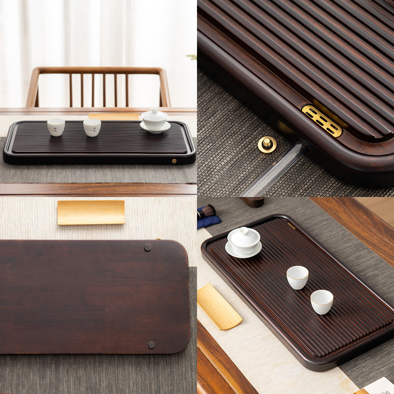 Chinese Solid Wood Tea Tray With Drainage|Gong Fu Tea Tray - TeaCeremonyLife