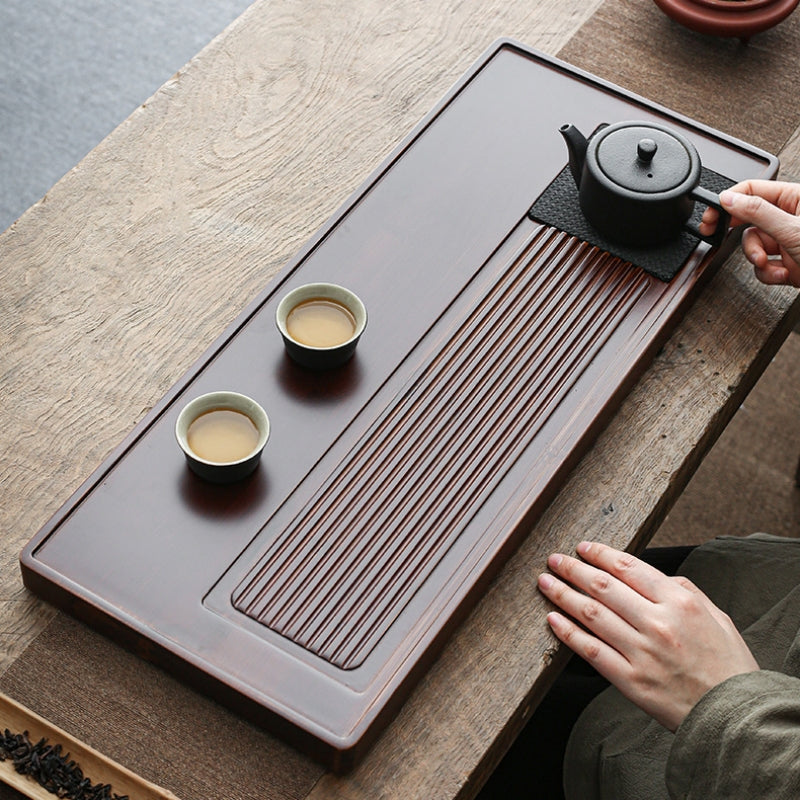 Wood Tea Tray with Drainage|Chinese Gong Fu Tea Tray - TeaCeremonyLife