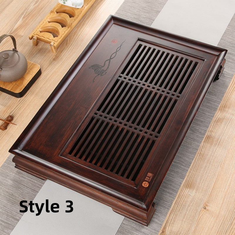 Chinese Wooden Tea Tray with Drainage|Kung Fu Tea Tray - TeaCeremonyLife