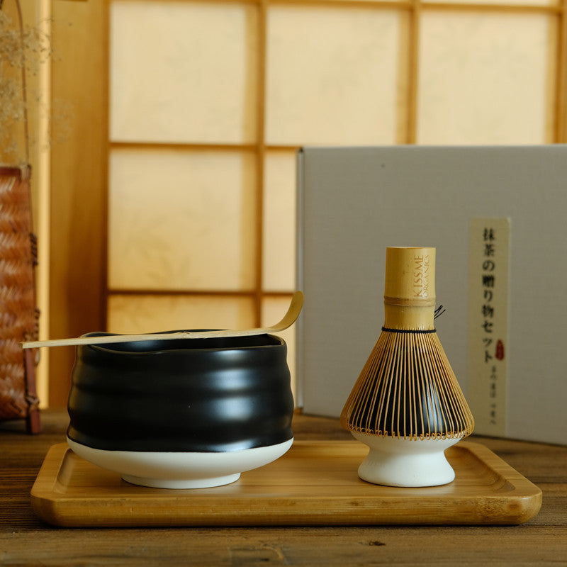 Ceramic Matcha Sets with Bamboo Whisk|Matcha Set with Chasen - TeaCeremonyLife