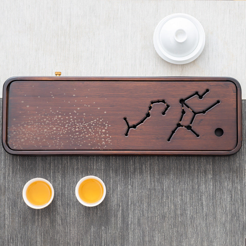 Wooden Gong Fu Tea Tray with Drainage|Tea Tray with Water Storage - TeaCeremonyLife