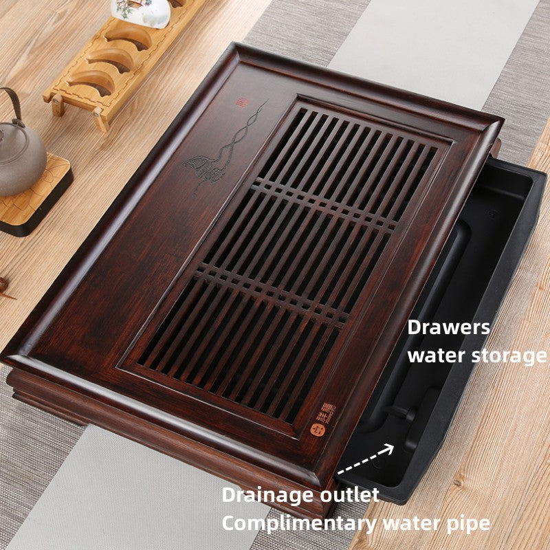 Chinese Wooden Tea Tray with Drainage|Kung Fu Tea Tray - TeaCeremonyLife