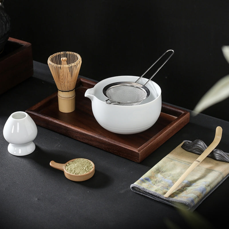 Ceramic Matcha Tea Set with Spout|Japanese Tea Set - TeaCeremonyLife