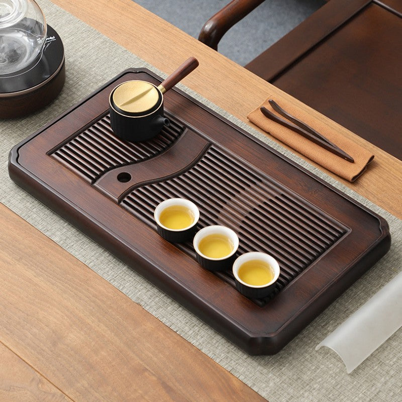 Bamboo Gong Fu Tea Tray With Drainage - TeaCeremonyLife