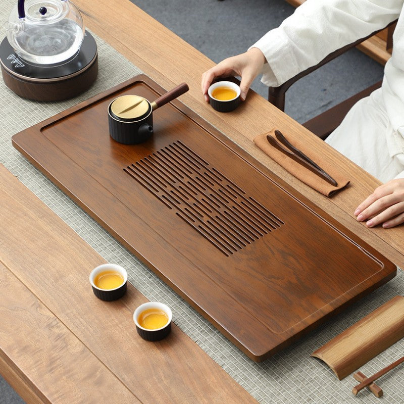 Chinese Wooden Tea Tray with Drainage|Gong Fu Tea Tray - TeaCeremonyLife