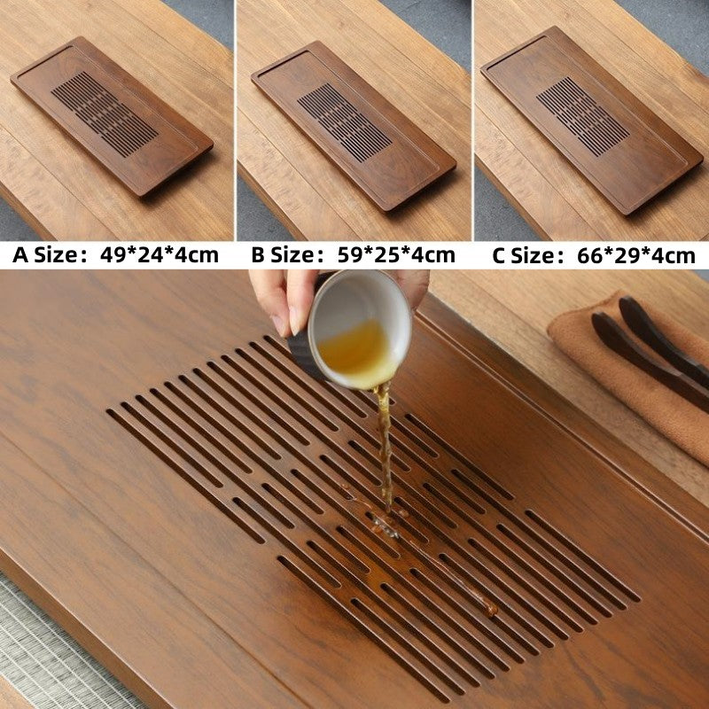 Chinese Wooden Tea Tray with Drainage|Gong Fu Tea Tray - TeaCeremonyLife