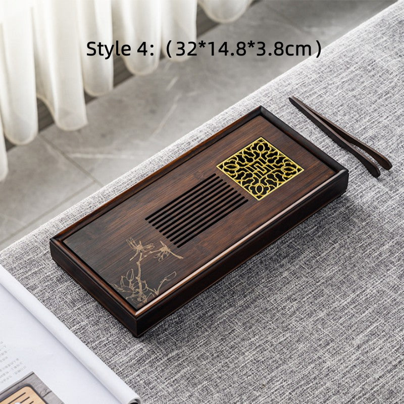 Chinese Wooden Tea Tray with Drainage|Gong Fu tea Tray - TeaCeremonyLife