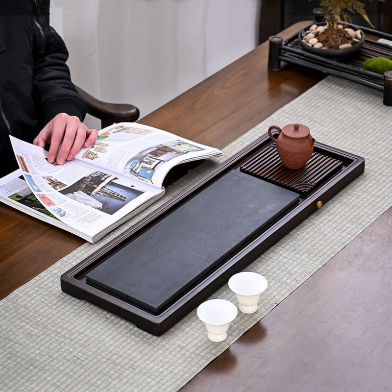 Bamboo Tea Tray with Drainage|Gong Fu Tea Tray - TeaCeremonyLife