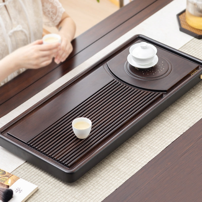 Solid Wooden Tea Tray with Drainage|Gong fu Tea Tray - TeaCeremonyLife