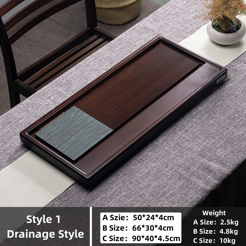 Chinese Wood Tea Tray with Drainage|Gong Fu Tea Tray - TeaCeremonyLife