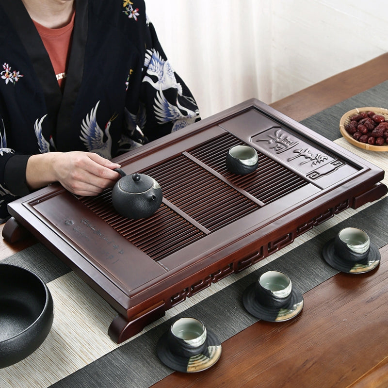 Bamboo Gong Fu Tea Tray with Deainage|Chinese Kung Fu Tea Tray - TeaCeremonyLife