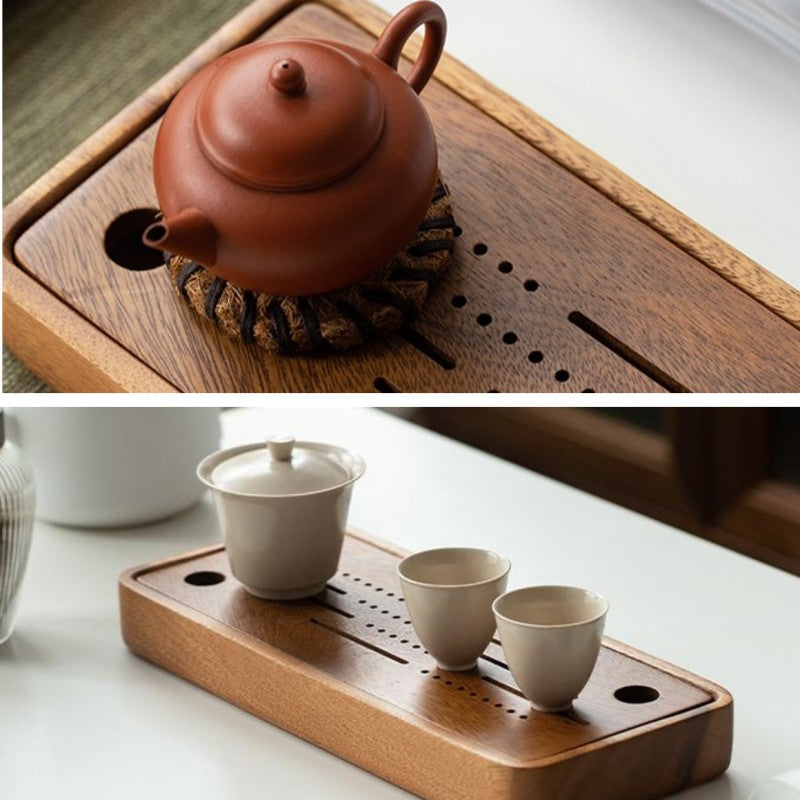 Chinese Solid Wood Tea Tray|Kung Fu Tea Tray - TeaCeremonyLife