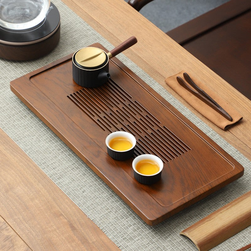 Chinese Wooden Tea Tray with Drainage|Gong Fu Tea Tray - TeaCeremonyLife