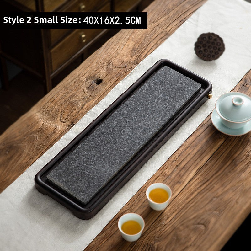 Wooden And Ushi Tea Tray with Drainage|Gong Fu Tea Tray - TeaCeremonyLife