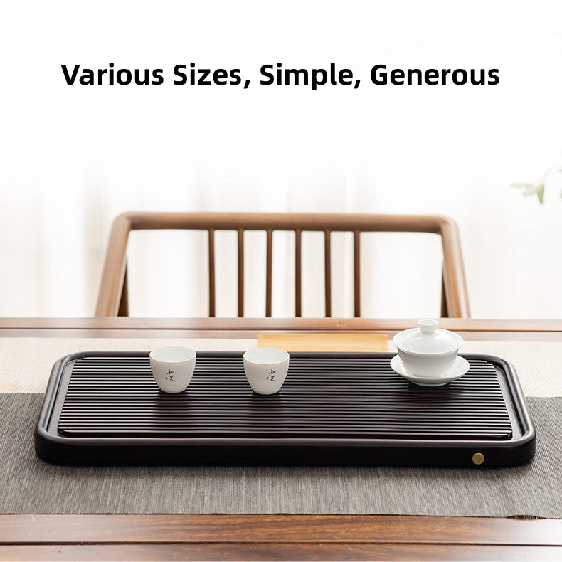 Chinese Solid Wood Tea Tray With Drainage|Gong Fu Tea Tray - TeaCeremonyLife