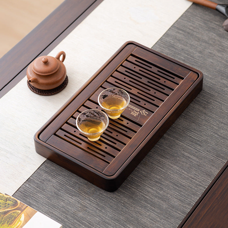 Chinese Bamboo Tea Tray with Drainage|Gong Fu Tea Tray - TeaCeremonyLife