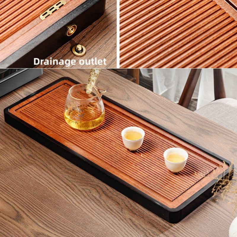 Chinese Tea Tray with Drainage|Kung Fu tea Tray - TeaCeremonyLife