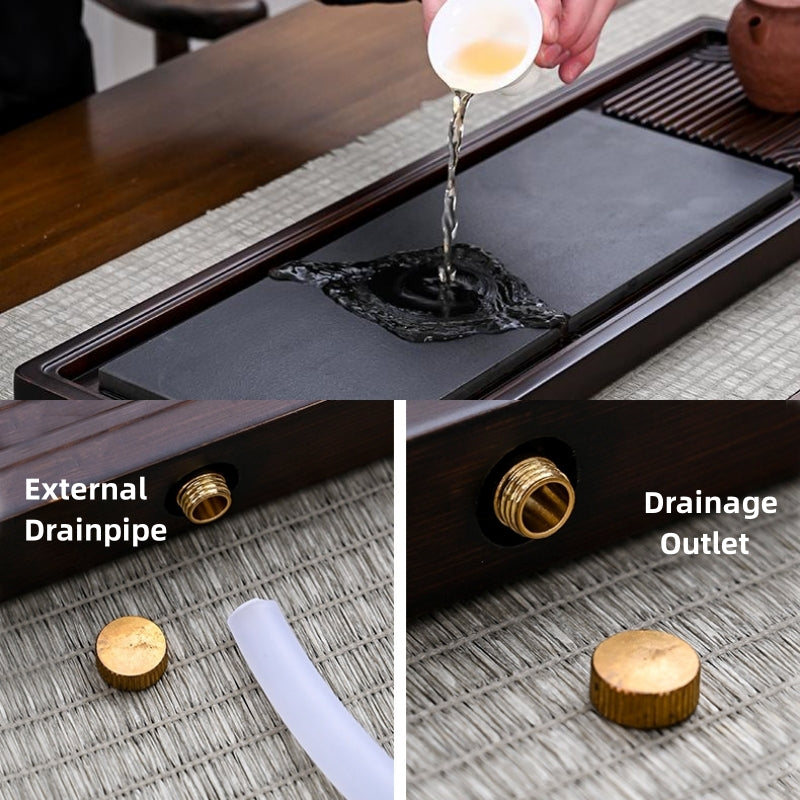 Bamboo Tea Tray with Drainage|Gong Fu Tea Tray - TeaCeremonyLife