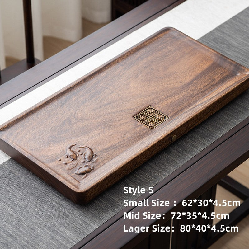 Solid Wood Tea Tray Drainage|Chinese Gong Fu Tea Tray - TeaCeremonyLife