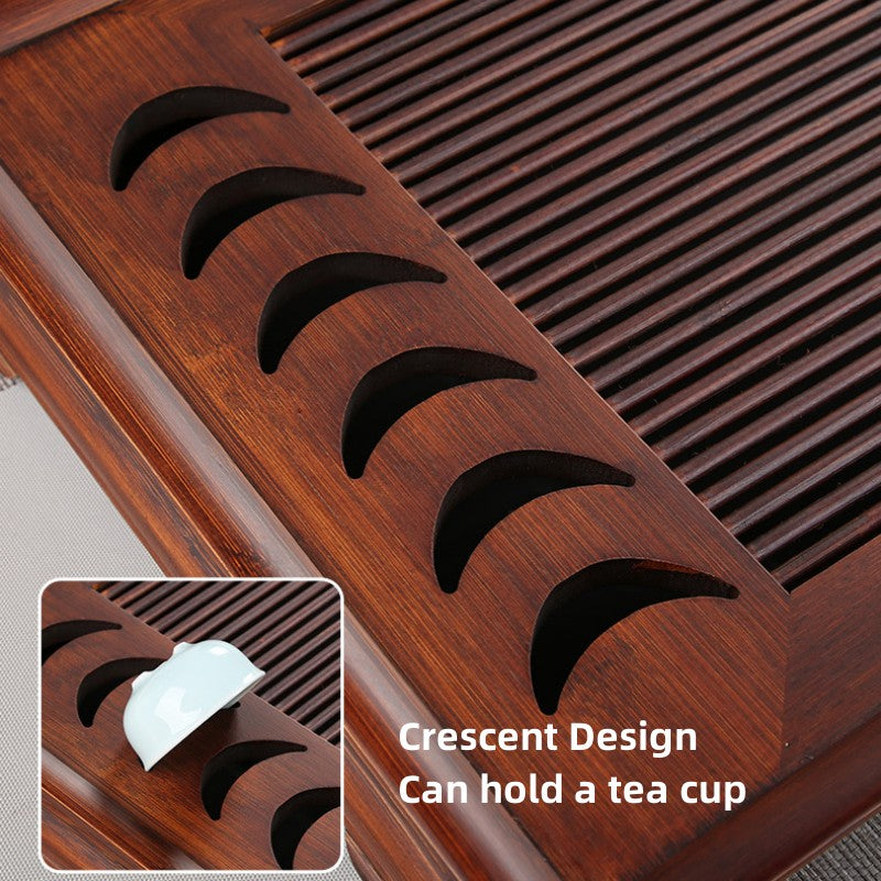 Chinese Wooden Tea Tray with Drainage|Kung Fu Tea Tray - TeaCeremonyLife