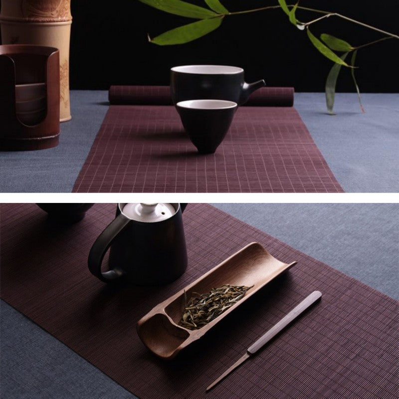 Bamboo Tea Table Mats|Table Cloth|Tea Table Runner|Tea Accessories - TeaCeremonyLife