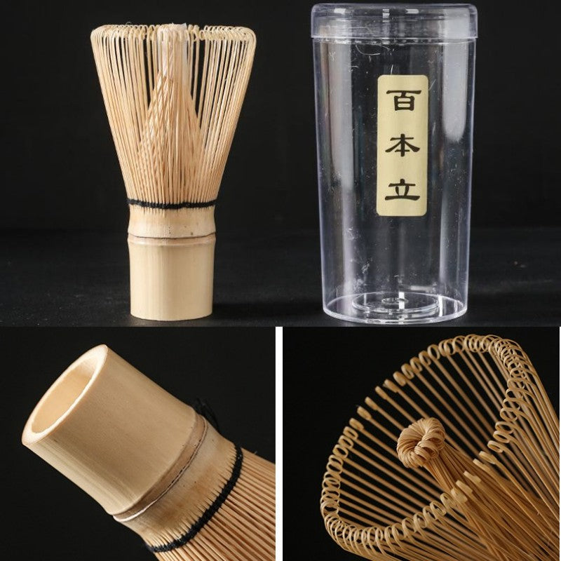 Ceramic Matcha Tea Set With Bamboo Whisk|Japanese Matcha Tea Set - TeaCeremonyLife