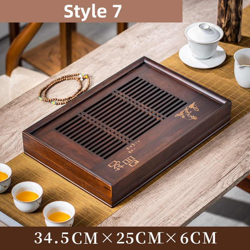 Chinese Wood Gong Fu Tea Tray with Drainage - TeaCeremonyLife