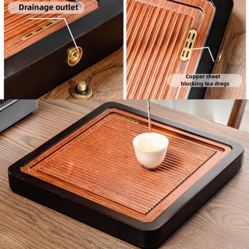 Chinese Tea Tray with Drainage|Kung Fu tea Tray - TeaCeremonyLife