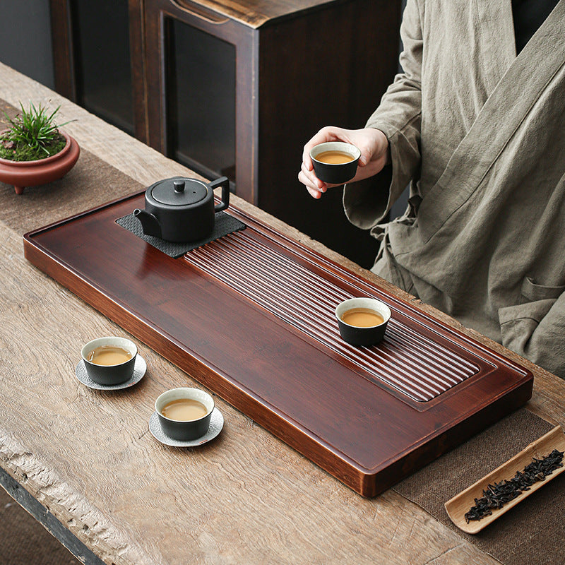 Wood Tea Tray with Drainage|Chinese Gong Fu Tea Tray - TeaCeremonyLife