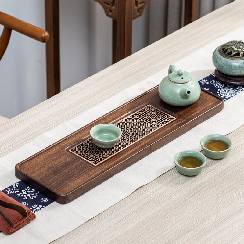 Wood Tea Tray with Drainage|Chinese Gong Fu Tea Tray - TeaCeremonyLife