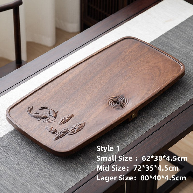 Solid Wood Tea Tray Drainage|Chinese Gong Fu Tea Tray - TeaCeremonyLife